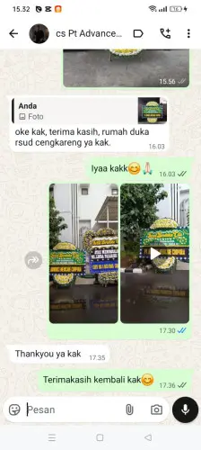 Testimonial Papan Bunga Pernikahan citaman